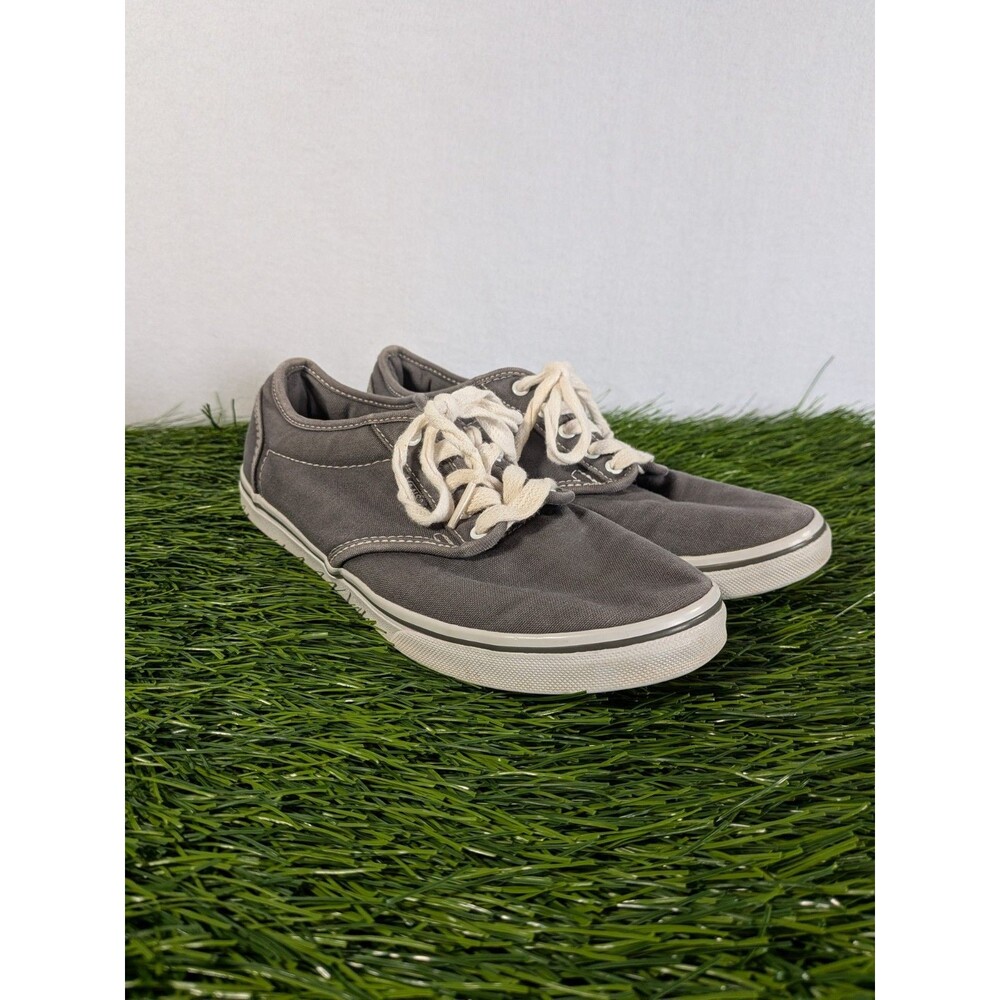 Vans Off The Wall Shoes Womens 7 Skateboarding Sneakers TB4R Gray Fabric Lace Up